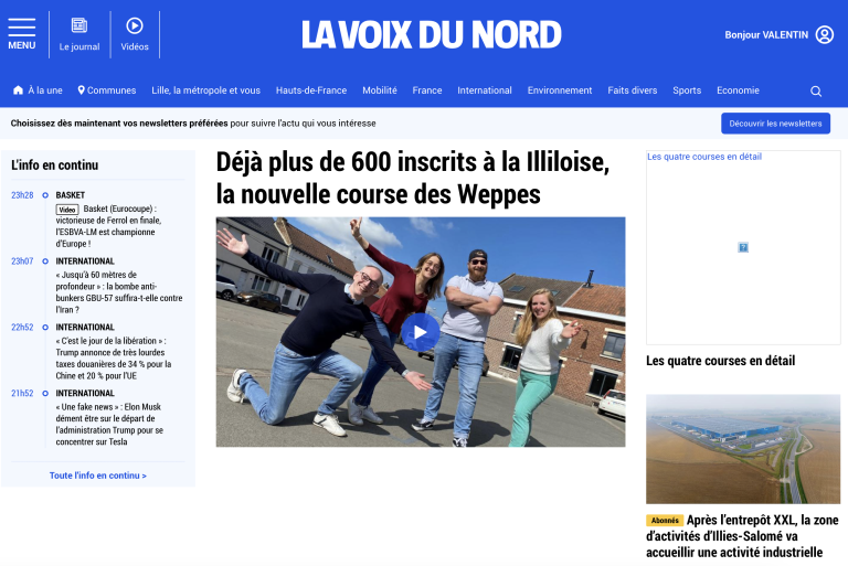 Article de La Voix Du Nord